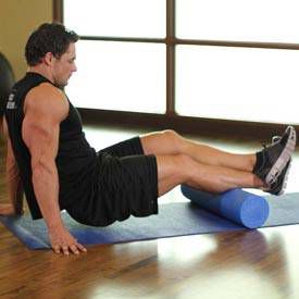 Упражнение с роликом для икроножных мышц